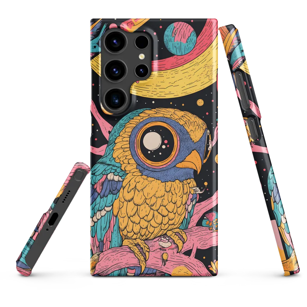 Whimsical Cosmic Owl | Phone Case |  S24 Ultra | Snap Case | Matte