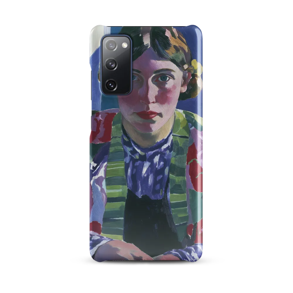 Vibrant Gaze: A Modernist Portrait
