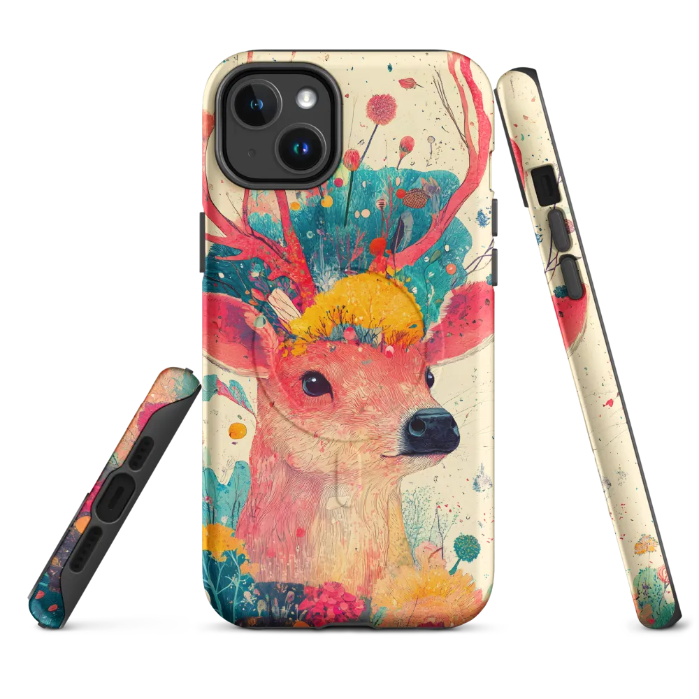 Whimsical Harmony: A Deer in Bloom
