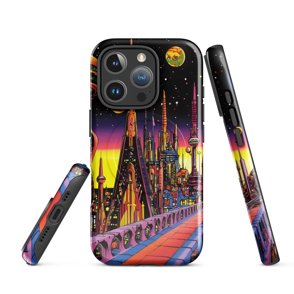 Futuristic Cosmos: A Journey Through Neon Cities