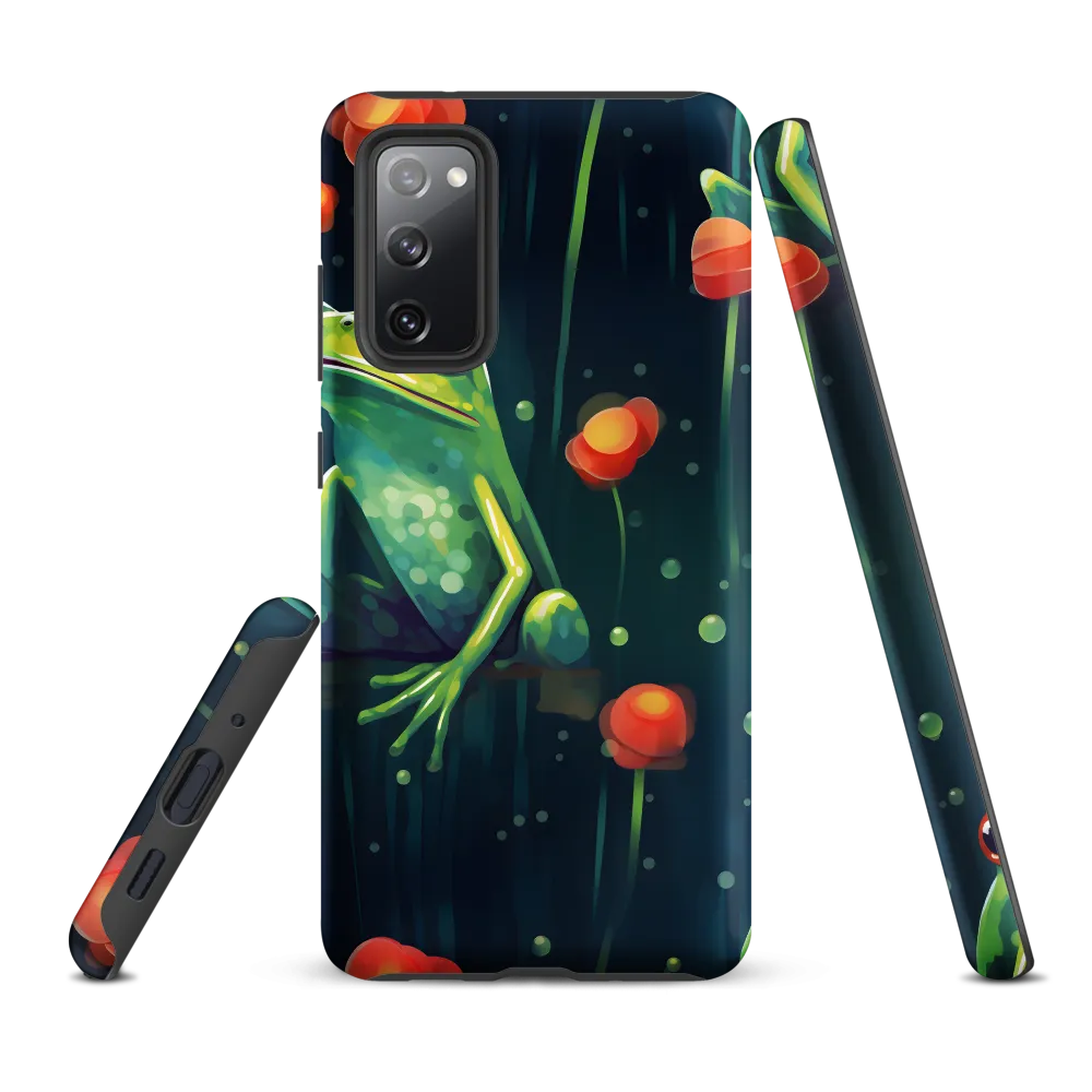 Playful Frogs in a Lush Pond | Phone Case |  S20 FE | Tough Case | Matte