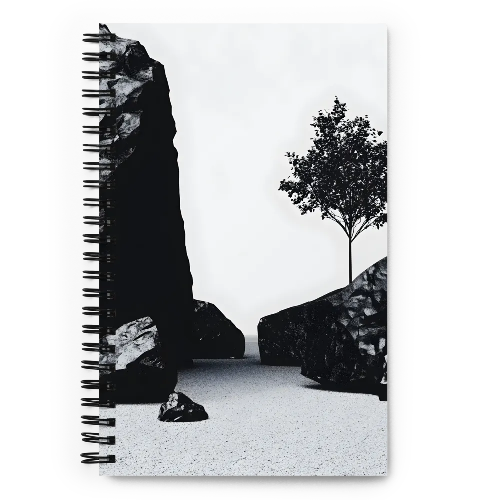 Serenity in Monochrome | Spiral Notebook