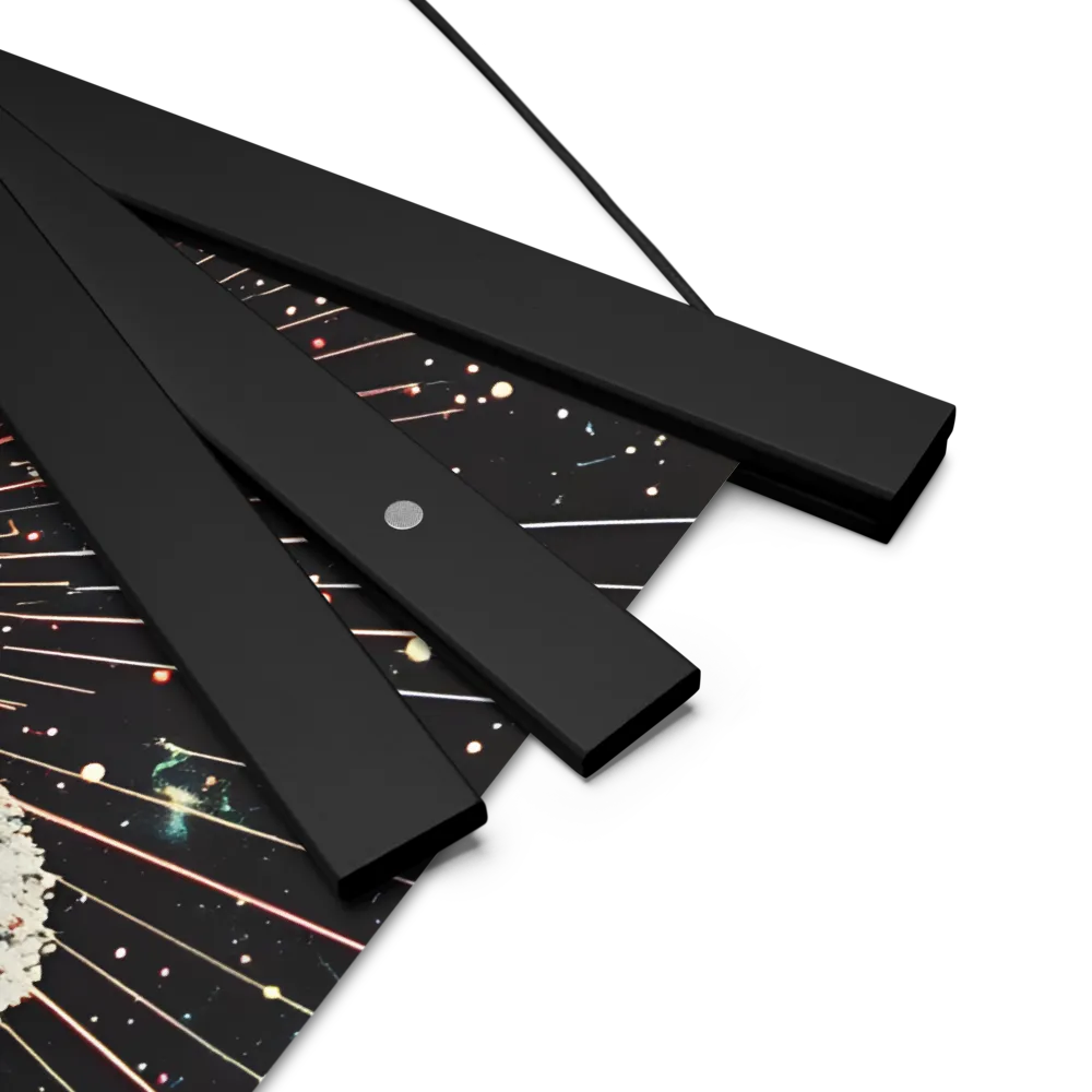 Ethereal Astronaut: A Journey Through the Cosmos | Poster With Black Wood Hanger | 14″×14″