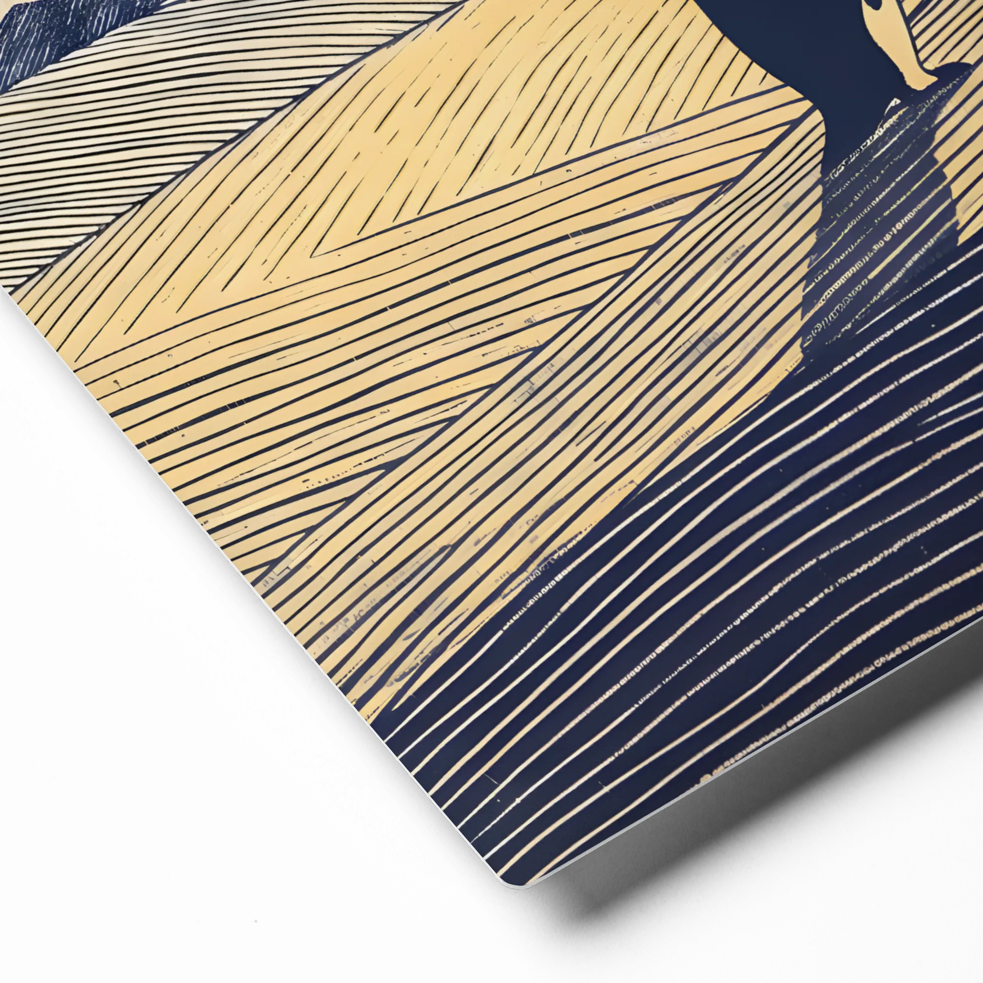 Penguin at Dusk 
 Metal Print | 12″x 12″