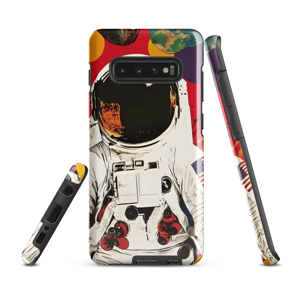 Cosmic Exploration: The Astronaut's Journey | Phone Case |  S10 Plus | Tough Case | Glossy