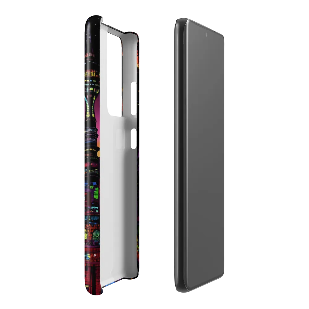 Futuristic Cityscape at Dusk | Phone Case |  S21 Ultra | Snap Case | Glossy
