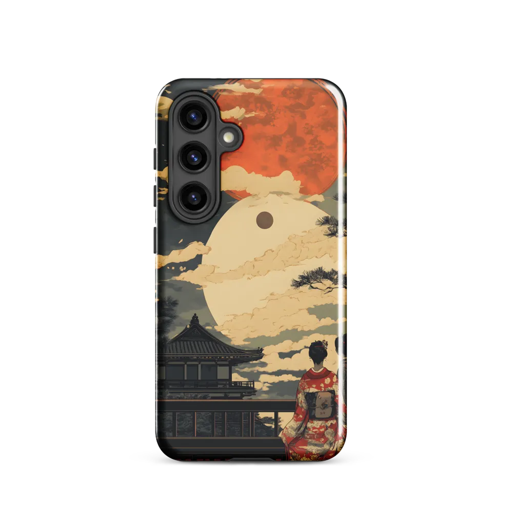Under the Embrace of the Moon | Phone Case |  S24 | Tough Case | Glossy