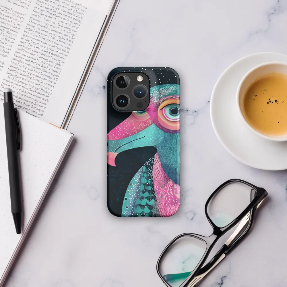 Whimsical Vulture: A Dance of Colors | Phone Case |  16 Pro | Snap Case | Matte