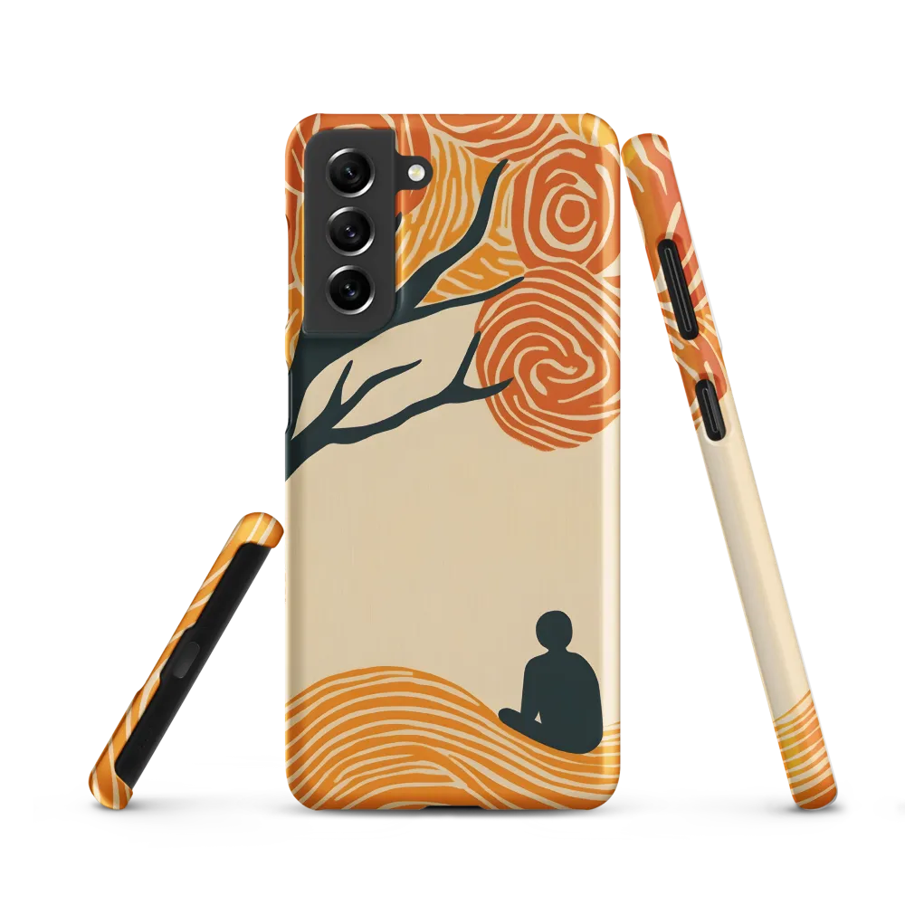 Silent Reflections under Swirling Leaves | Phone Case |  S21 | Snap Case | Matte