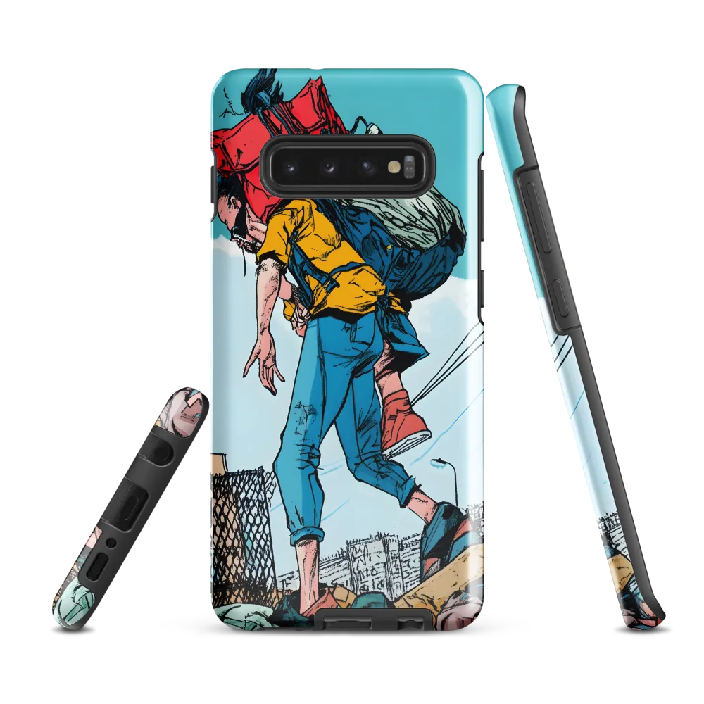 Resilience on the Urban Path | Phone Case |  S10 Plus | Tough Case | Glossy