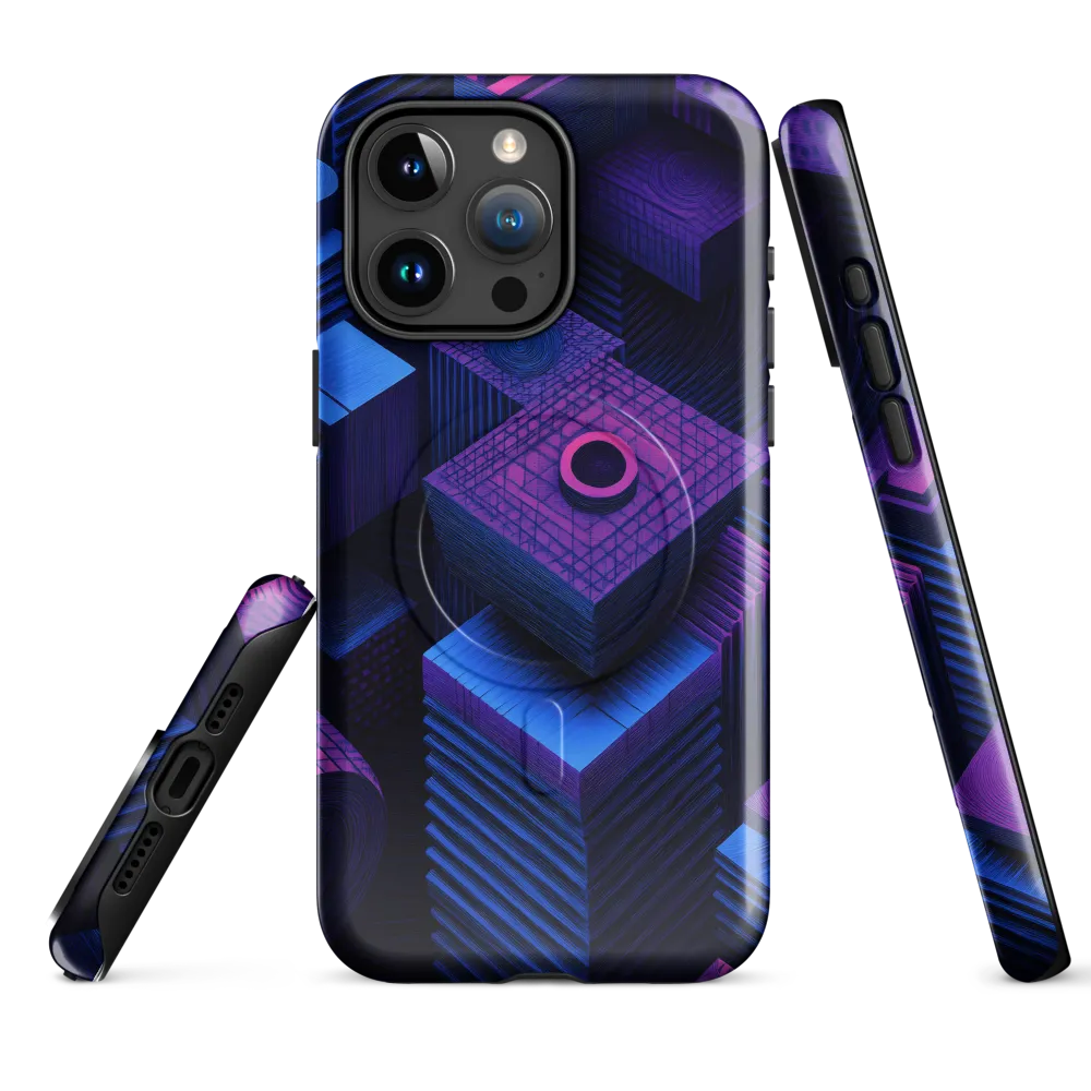 Geometric Dreams in Blue and Purple