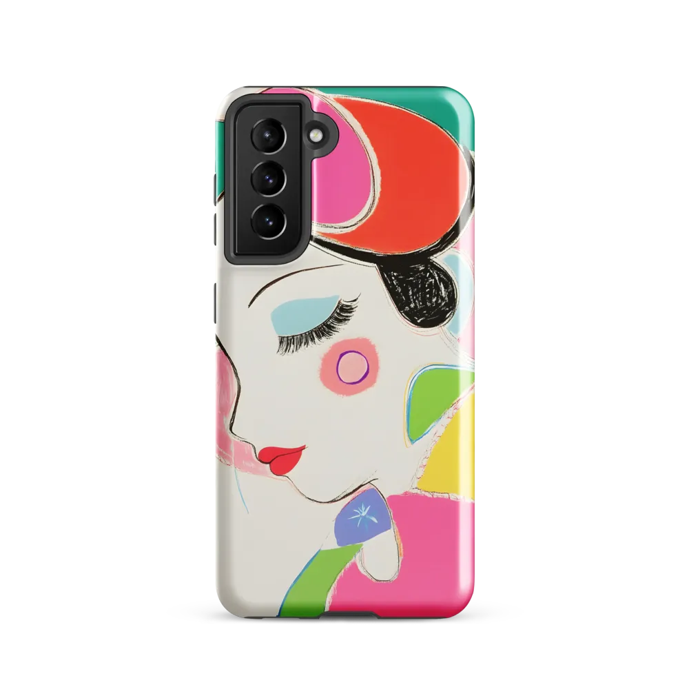 Whimsical Portrait in Colorful Abstraction