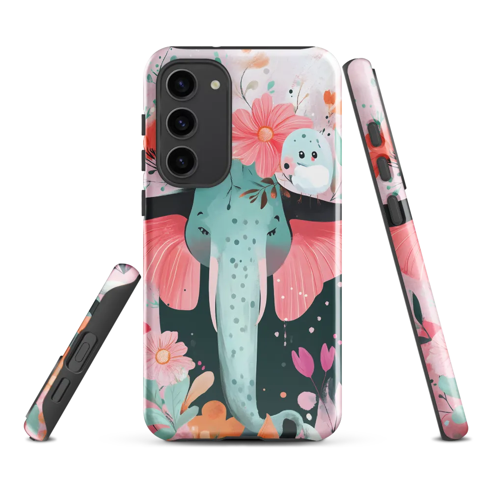 Whimsical Elephant in Bloom