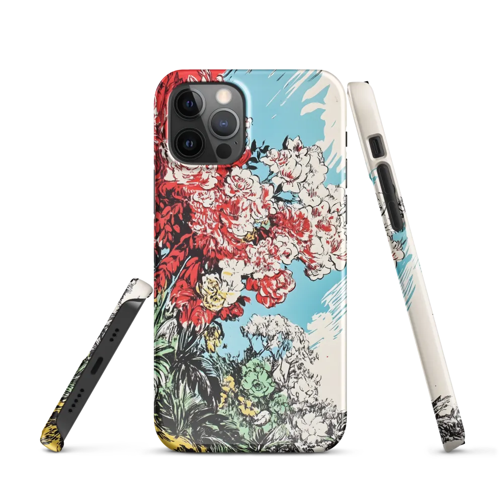 Floral Symphony in Bold Colors | Phone Case |  12 Pro | Snap Case | Glossy