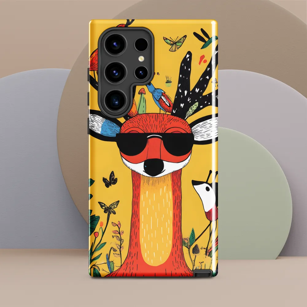 Playful Deer with Sunglasses