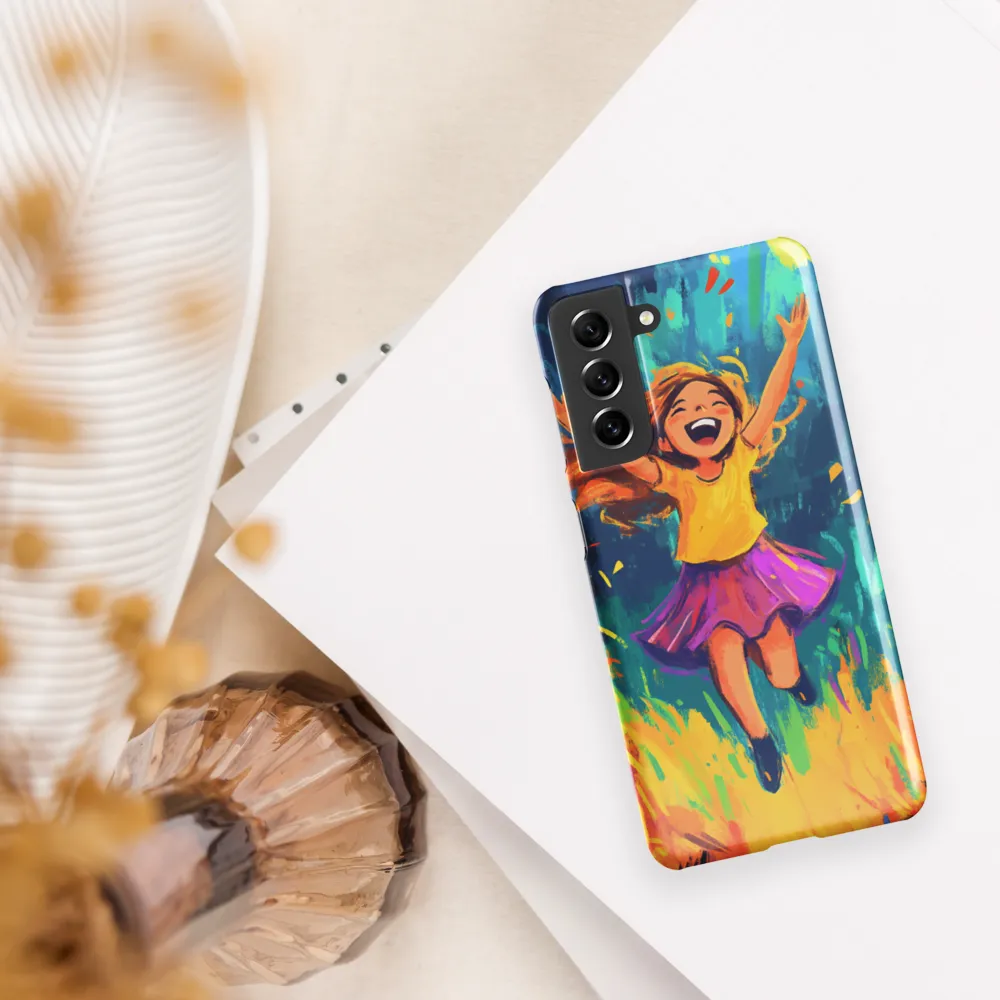 Joyful Escape into Nature | Phone Case |  S21 | Snap Case | Glossy