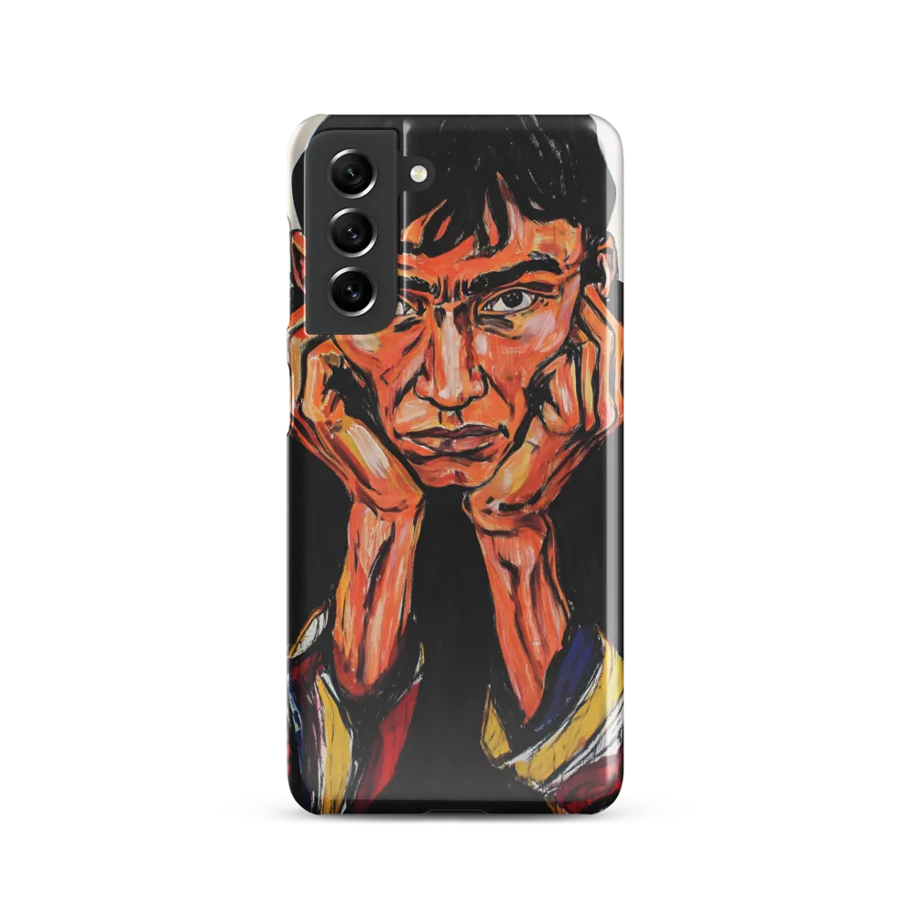 Contemplative Intensity: An Expressionist Portrait