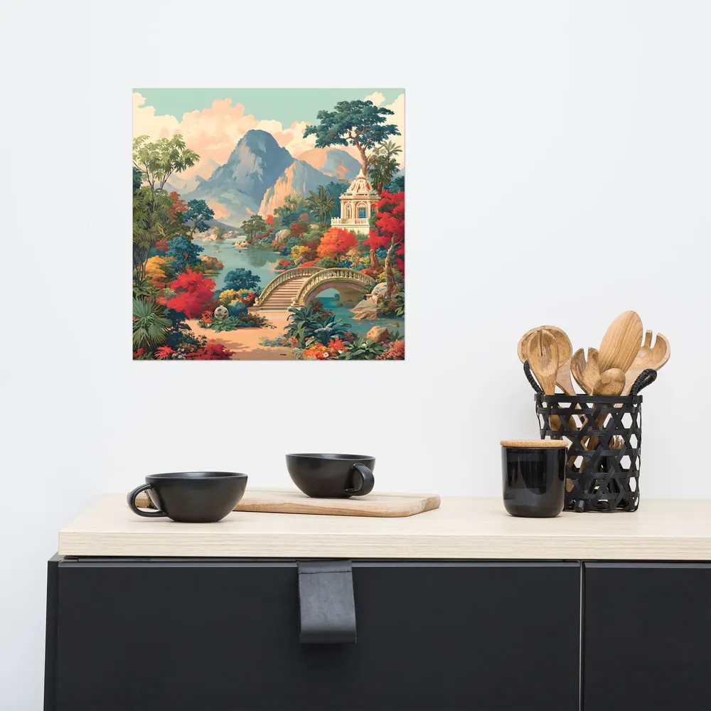 Arcadian Bridge 
 Poster | 16″x 16″