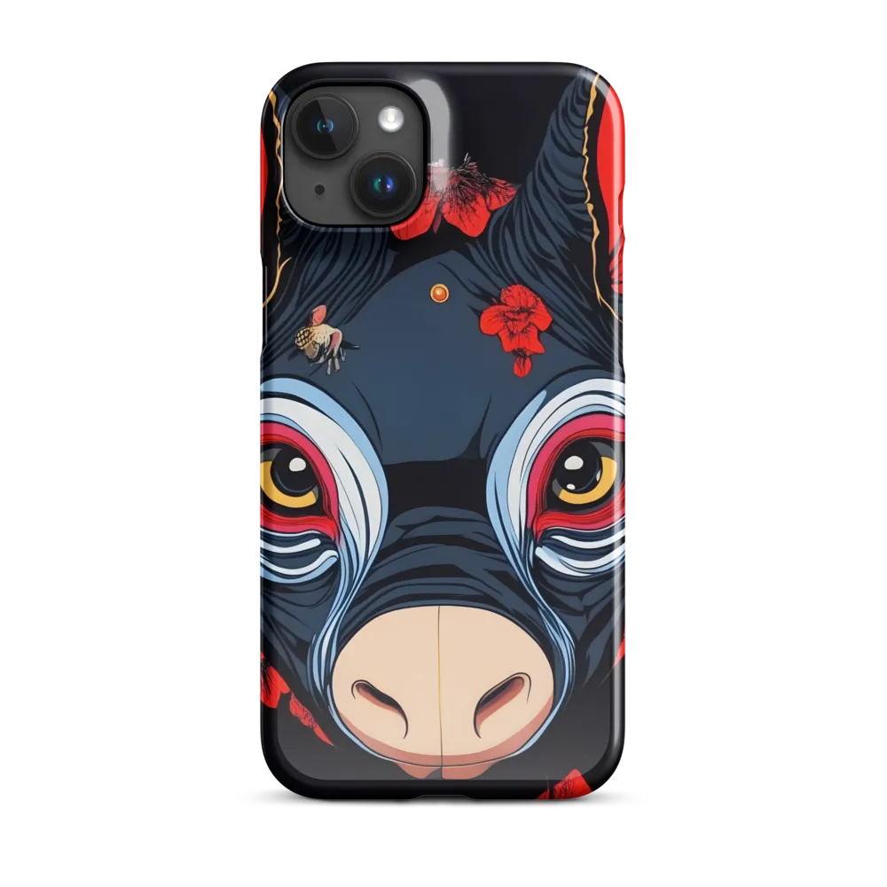 Mystical Bull with Floral Motifs