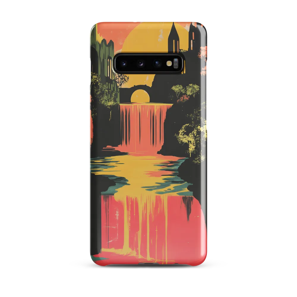 Elysian Echoes: A Surreal Reflections | Phone Case |  S10 Plus | Snap Case | Glossy