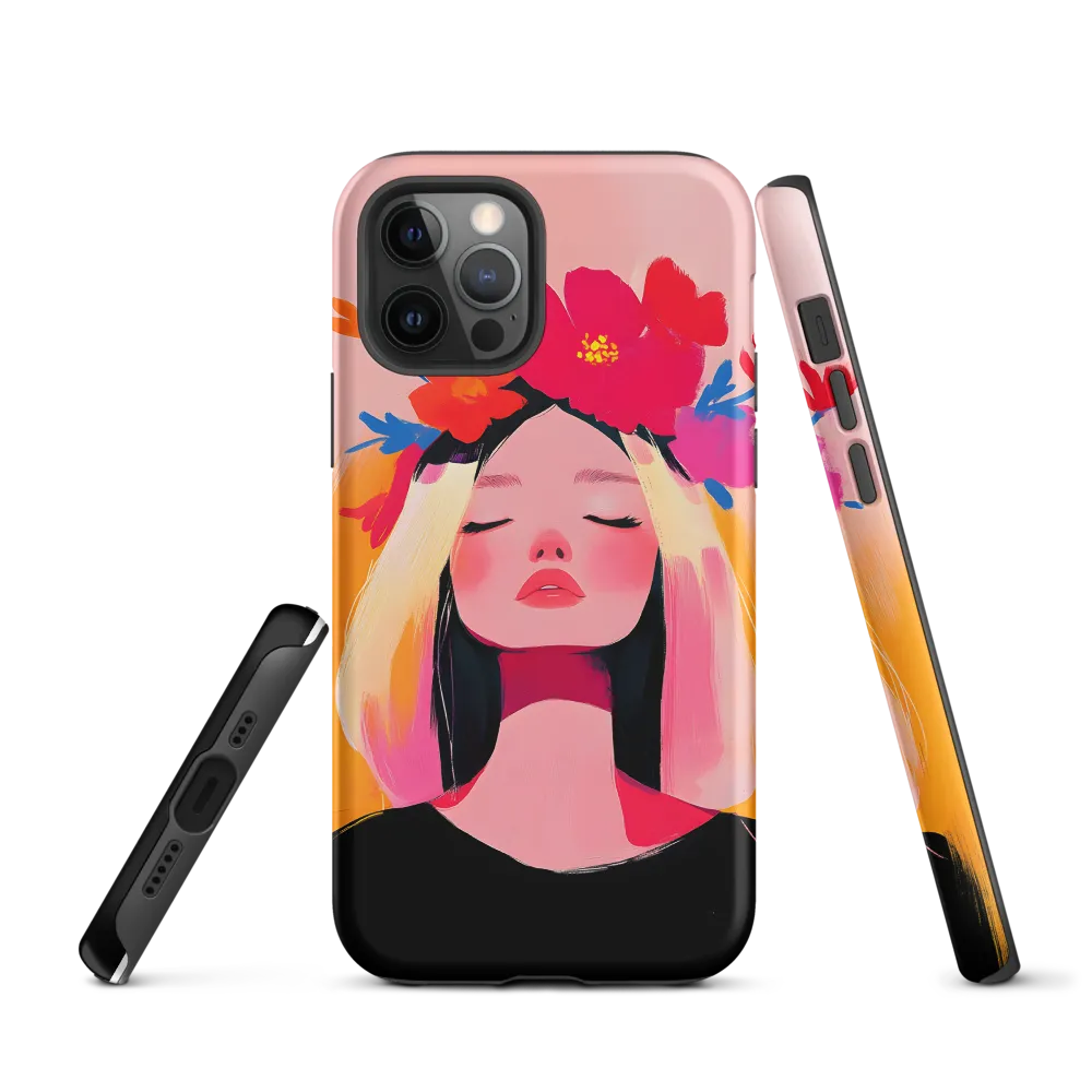 Floral Serenity | Phone Case |  12 Pro | Tough Case | Matte