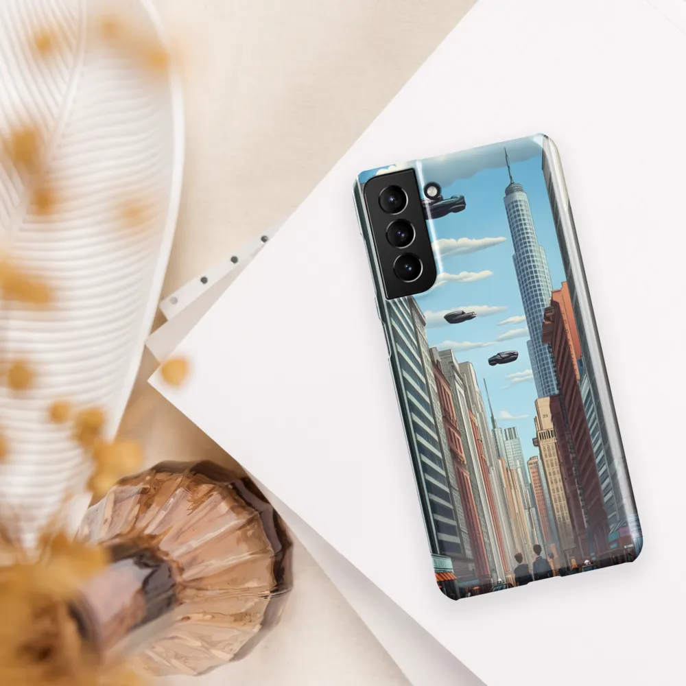 Futuristic Stroll through the Urban Skyline