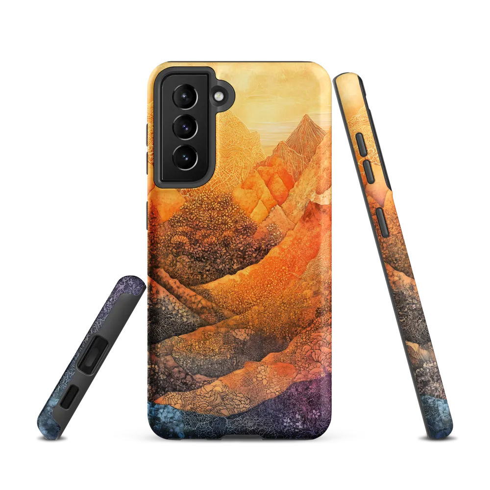 Serene Peaks of Color