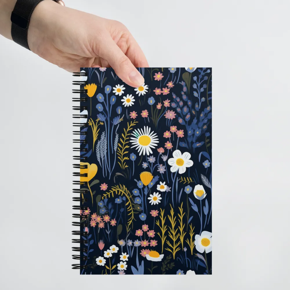 Botanical Harmony: A Floral Symphony | Spiral Notebook