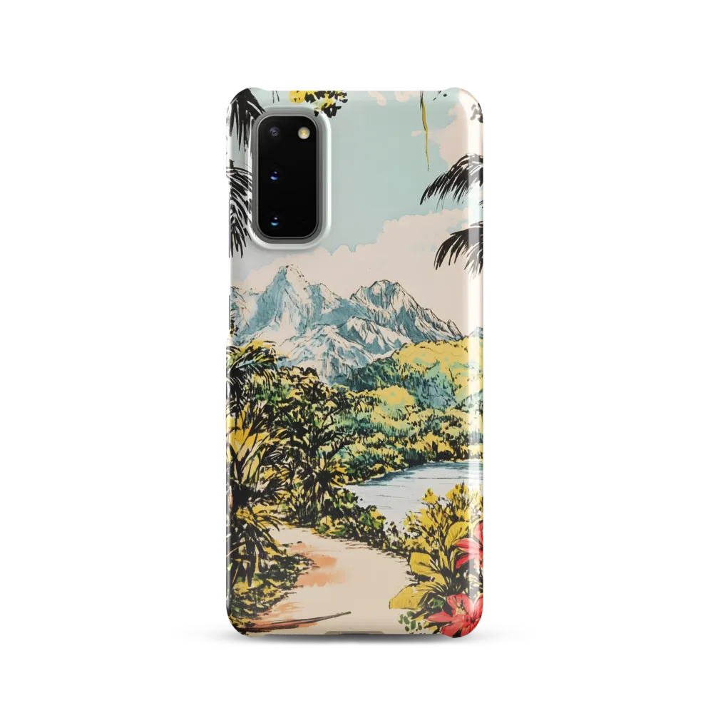 Tropical Serenity | Phone Case |  S20 | Snap Case | Glossy