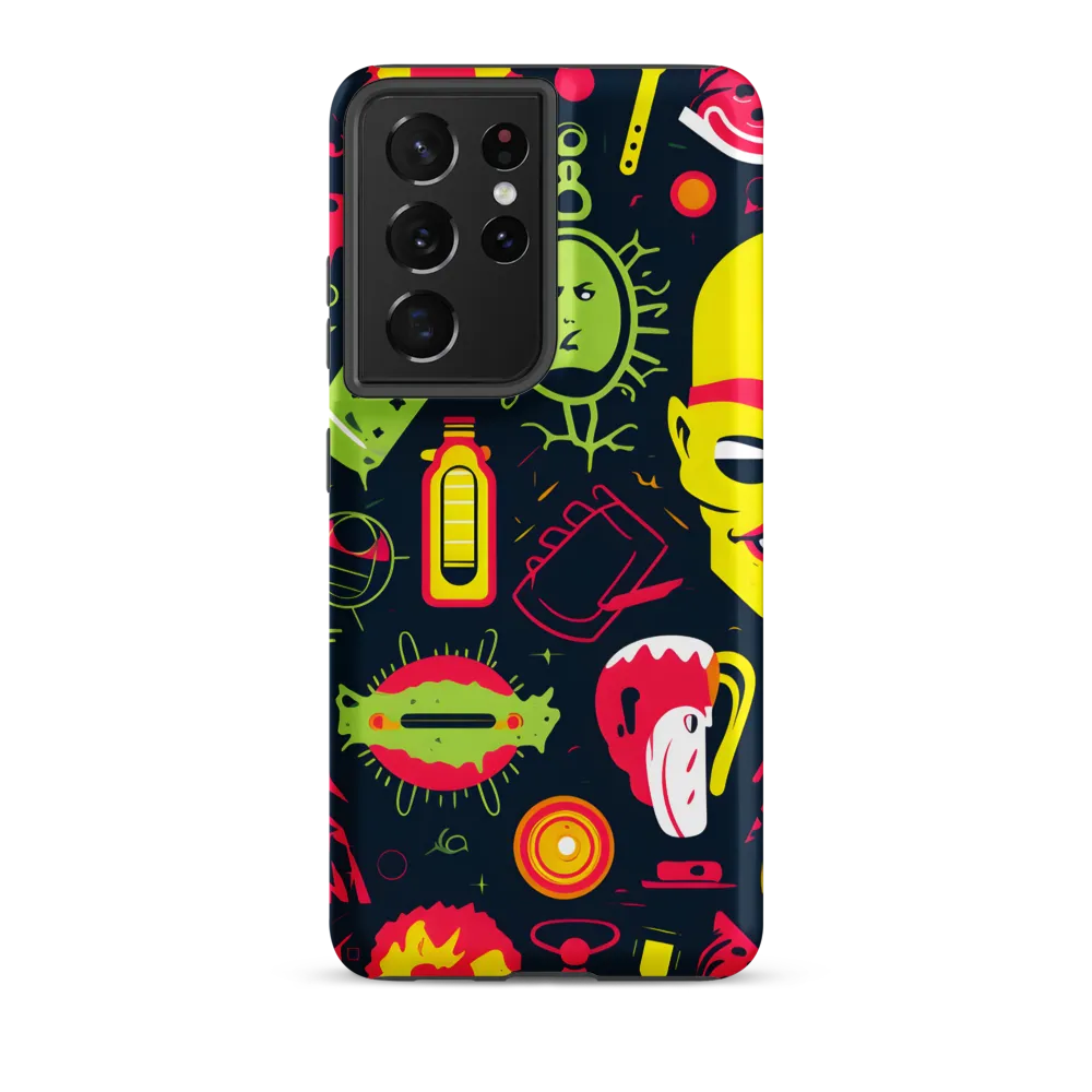 Neon Revelry: A Quirky Exploration of Modern Pop Art