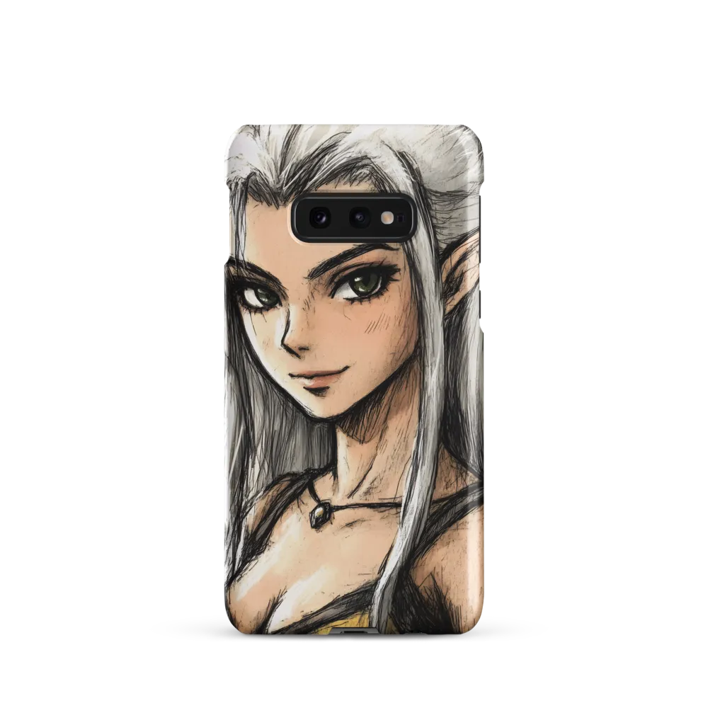 Ethereal Elegance: The Elf's Portrait | Phone Case |  S10e | Snap Case | Matte
