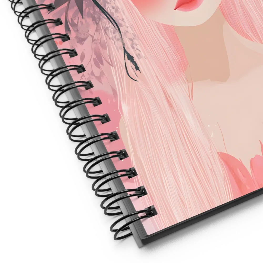 Whispers of Nature: A Serene Portrait | Spiral Notebook