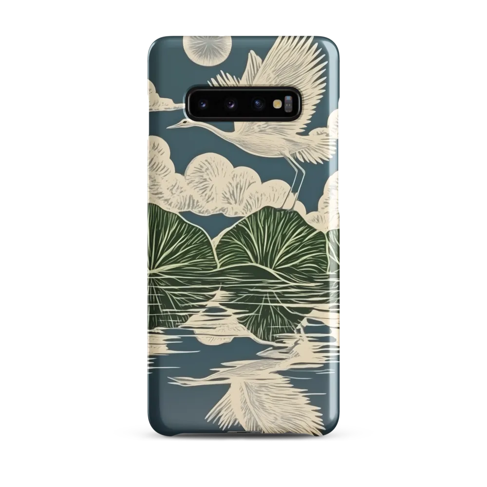 Ethereal Flight Over Water Lilies | Phone Case |  S10 Plus | Snap Case | Glossy