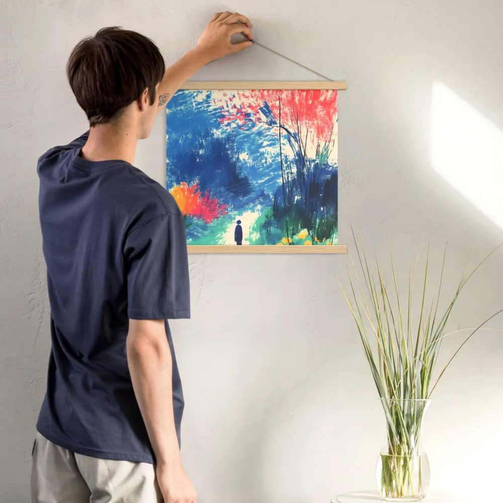 Whispers of Tranquility | Poster With Oak Wood Hanger | 18″×18″