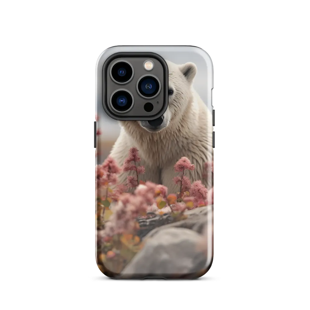 Curiosity Among Blooms: The Polar Bear