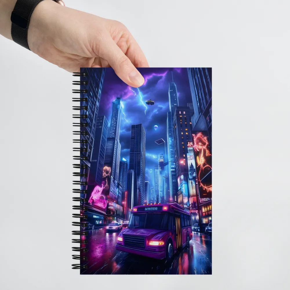 City of Neon Dreams | Spiral Notebook