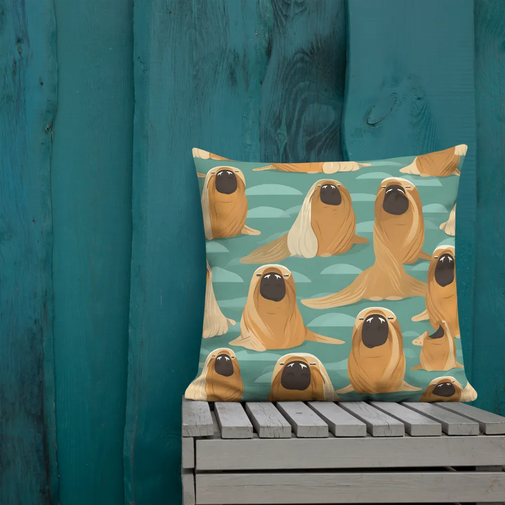 Whimsical Walrus Wonderland | Pillow & Pillow Case | Multiple Sizes