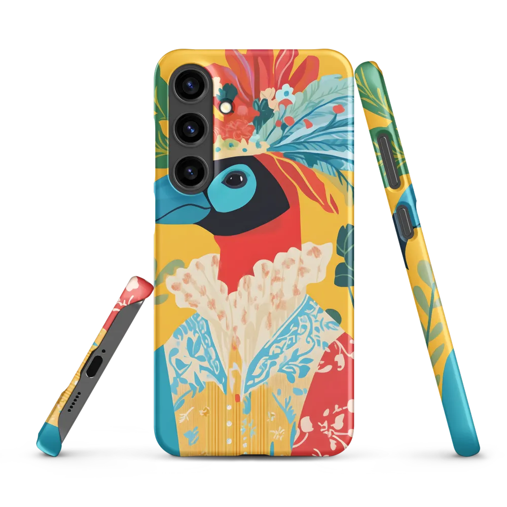 The Regal Parrot: A Celebration of Color | Phone Case |  S24 Plus | Snap Case | Matte
