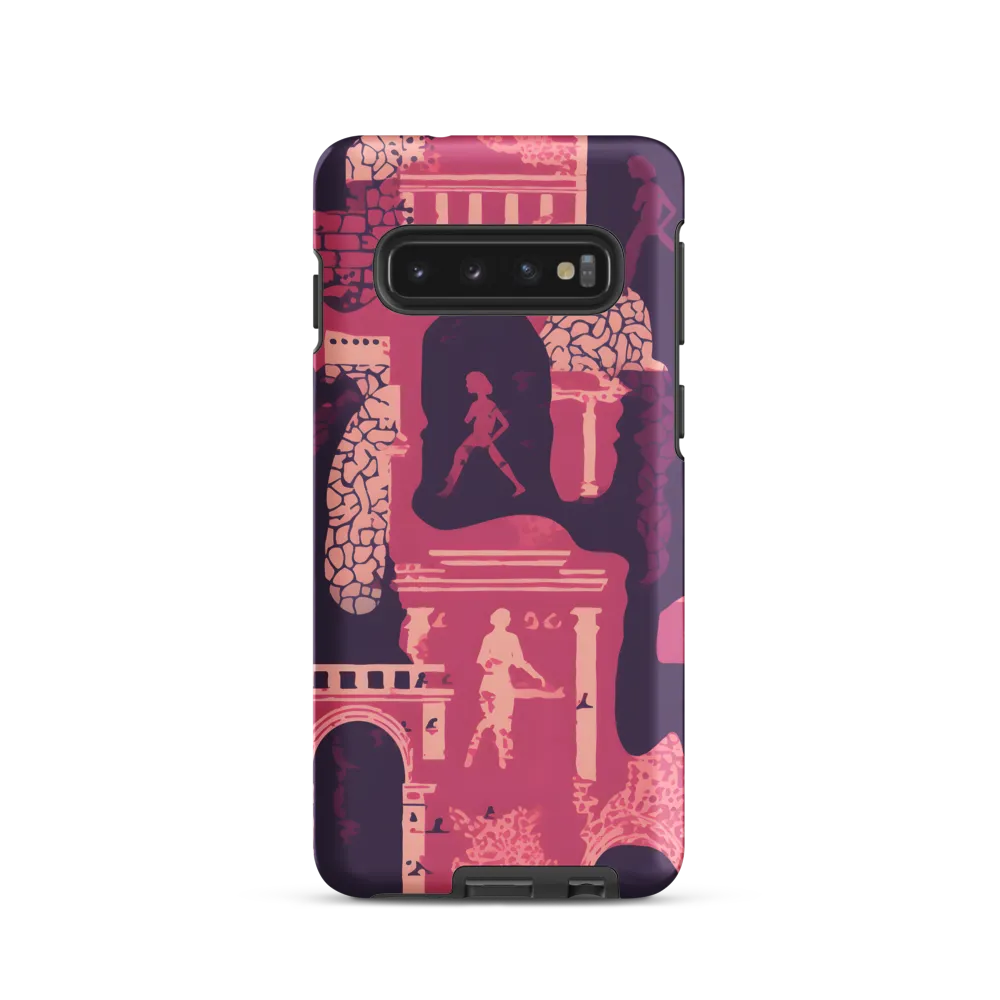 Whimsical Interplay of Figures and Architecture
