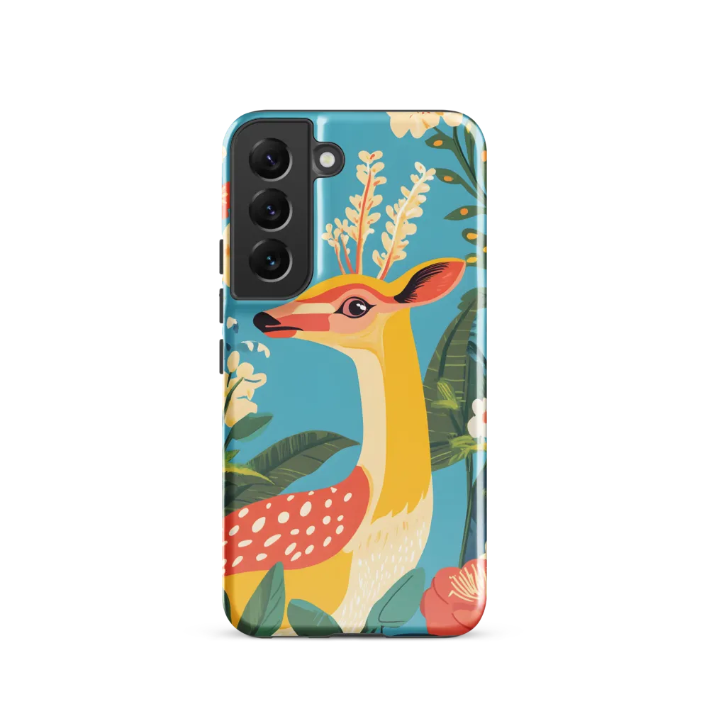 Serene Majesty: A Vibrant Deer Amidst Flora