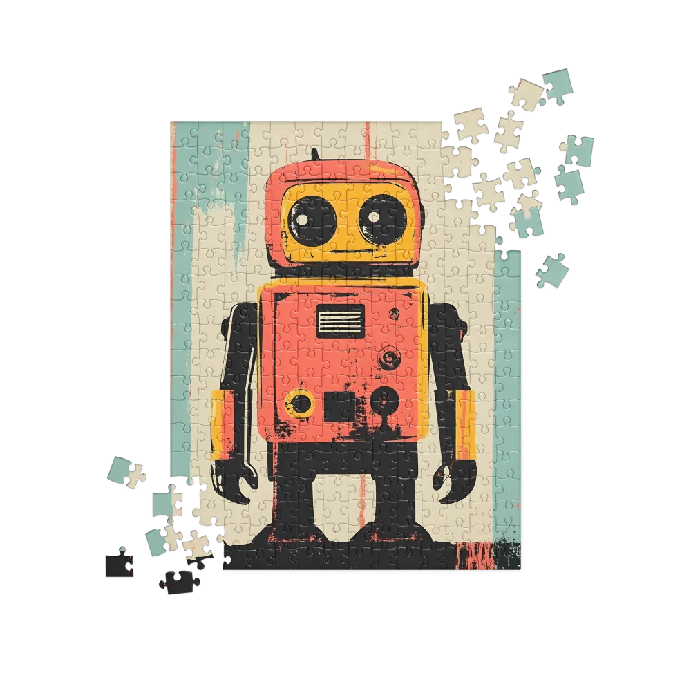 Retro Robot Charm | Jigsaw Puzzle | 252 pieces