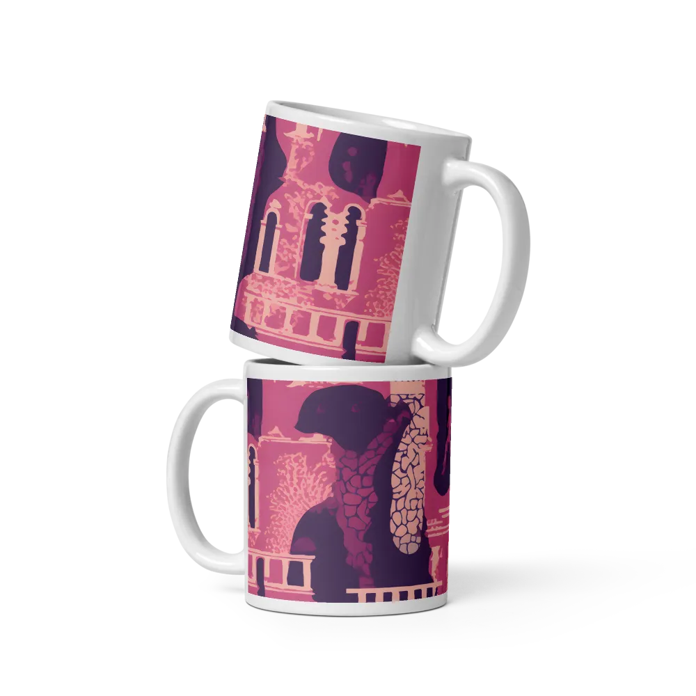 Whimsical Interplay of Figures and Architecture | Mugs | Multiple Sizes & Colors