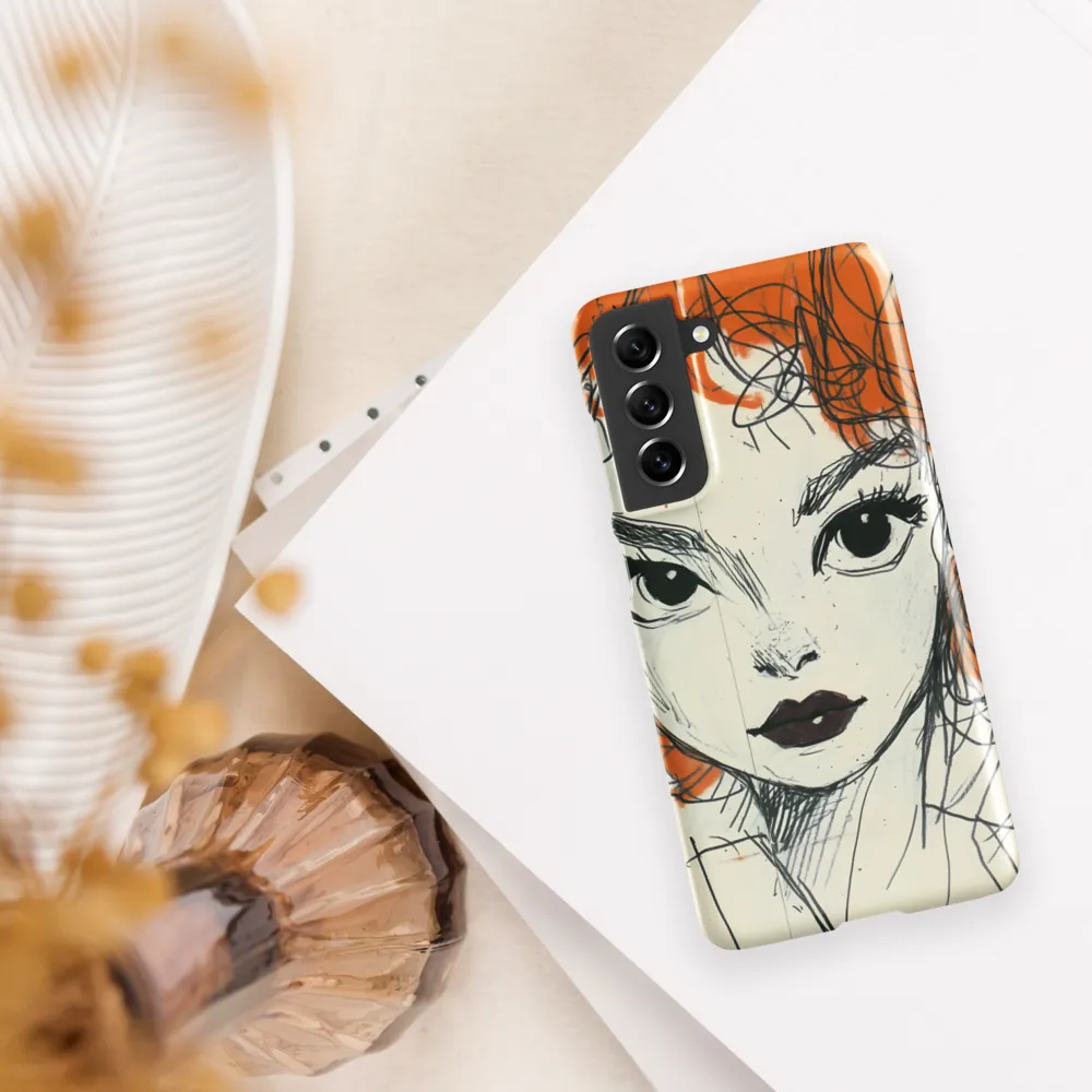The Bold Gaze | Phone Case |  S21 FE | Snap Case | Glossy