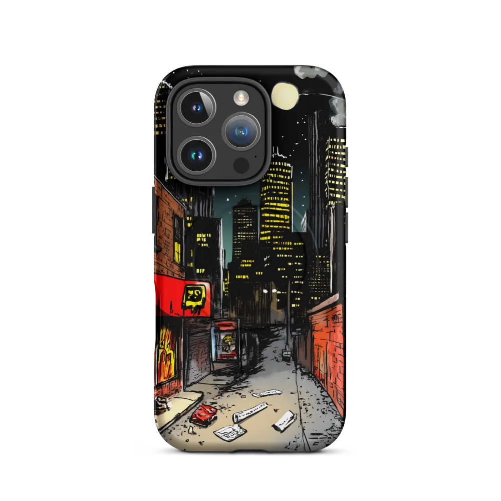 Nocturnal Cityscape: The Hidden Alley | Phone Case |  16 Pro | MagSafe® Tough Case | Matte