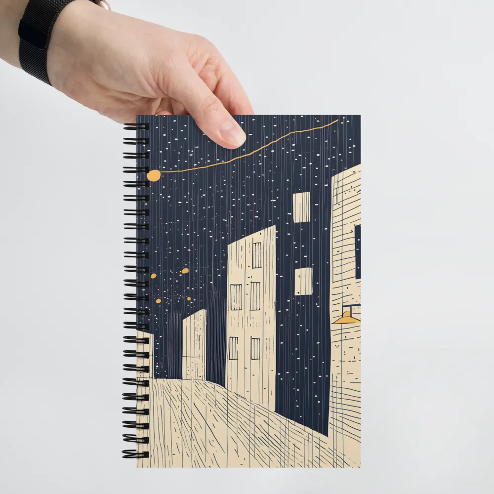 Under the Starry Canvas | Spiral Notebook