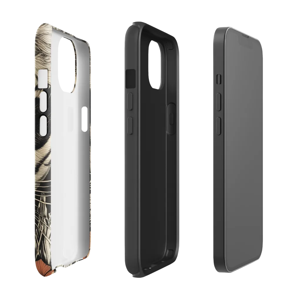 Feline Majesty: The Human-Leopard Connection | Phone Case |  13 | Tough Case | Glossy