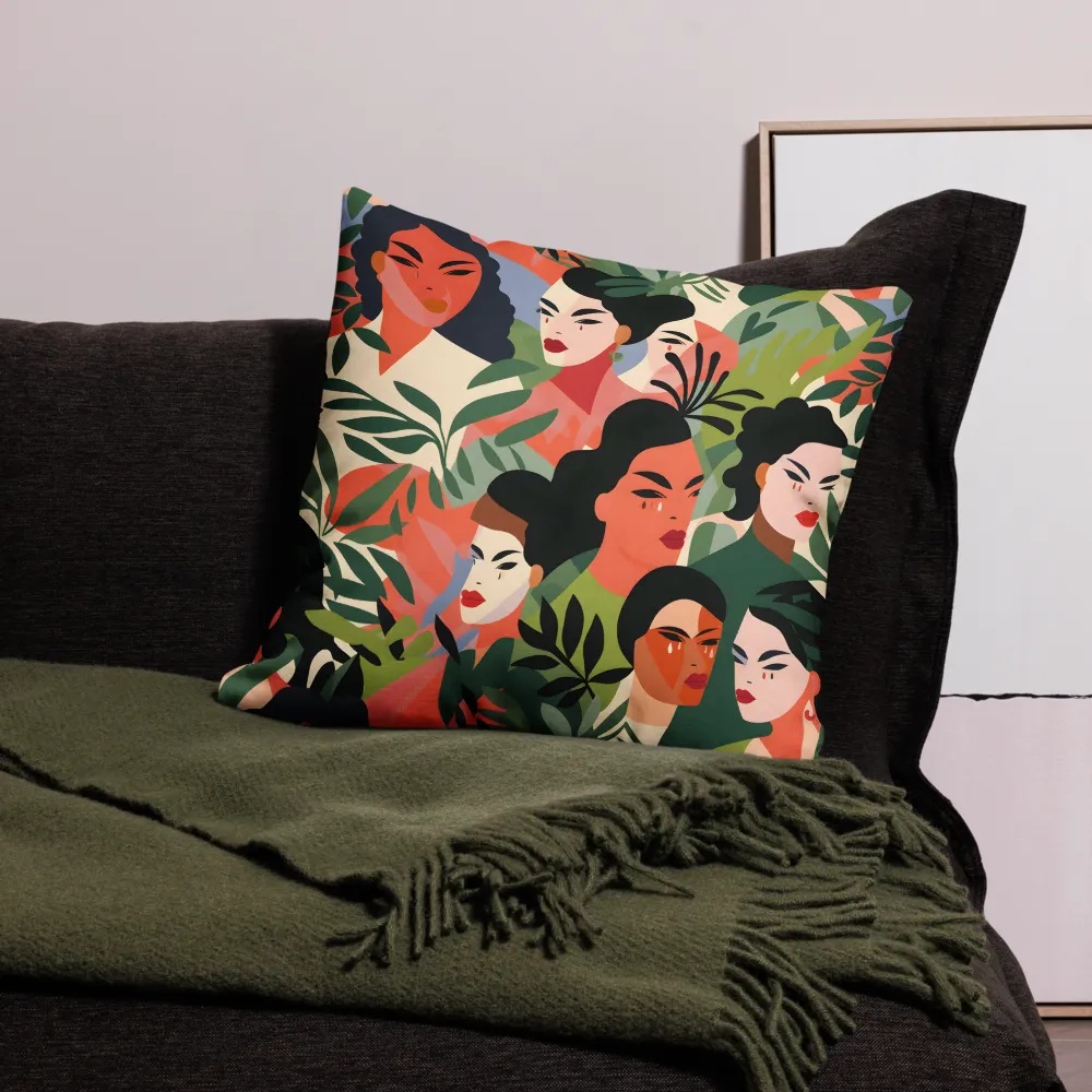 Harmony of Nature and Femininity | Pillow & Pillow Case | Multiple Sizes