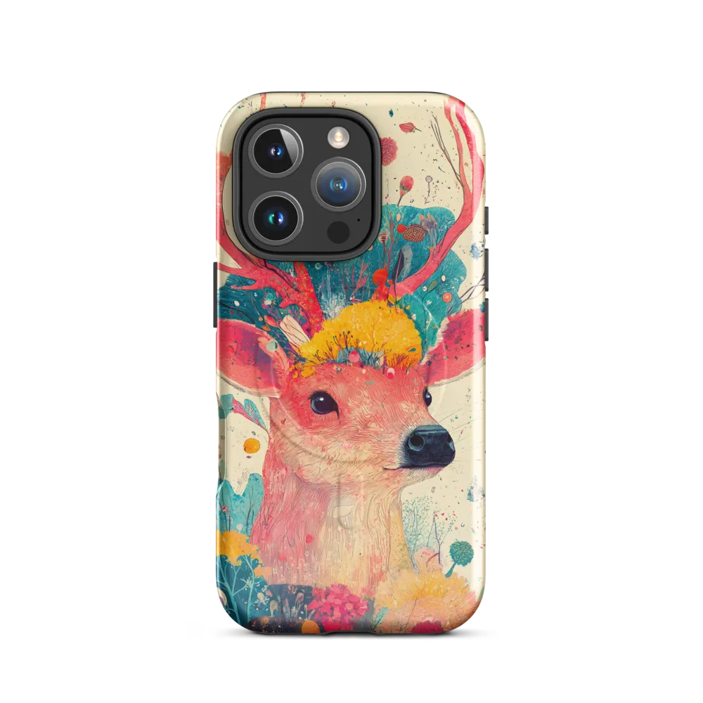 Whimsical Harmony: A Deer in Bloom