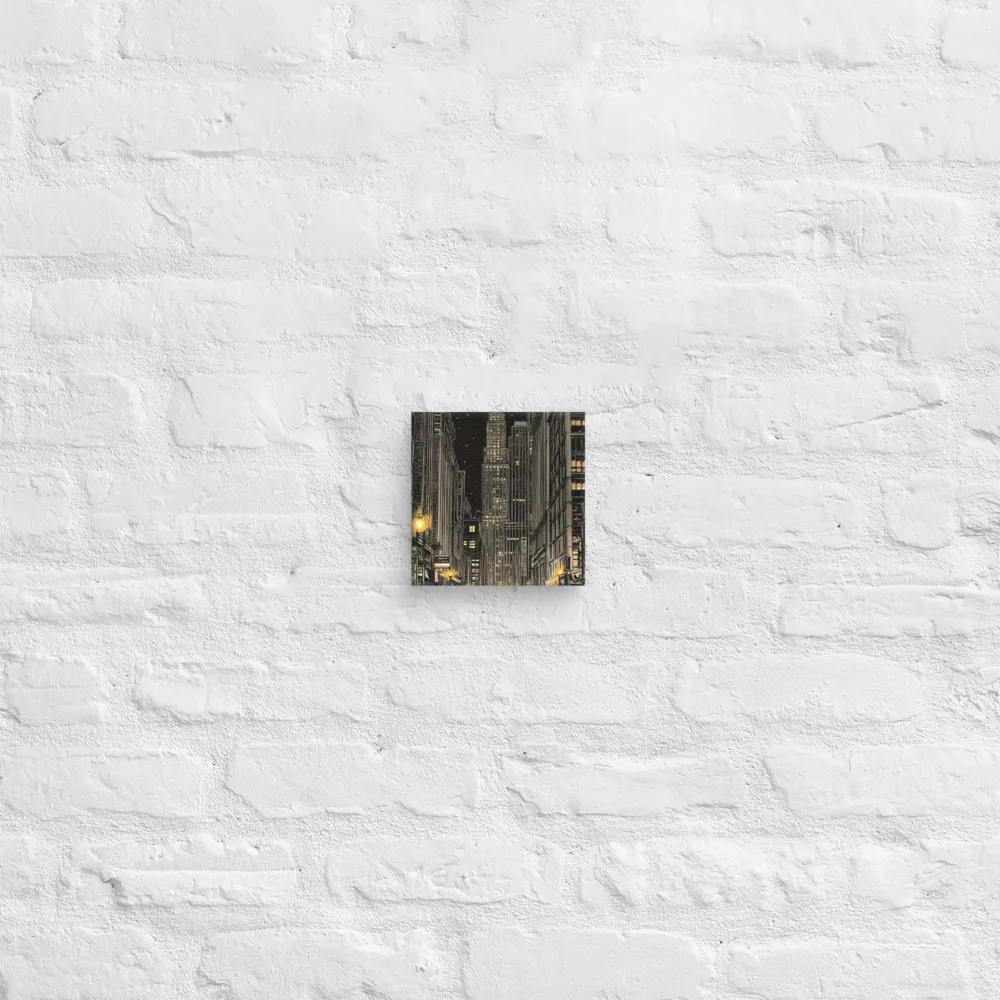 Whispers of the Night City | Canvas | 6″×6″