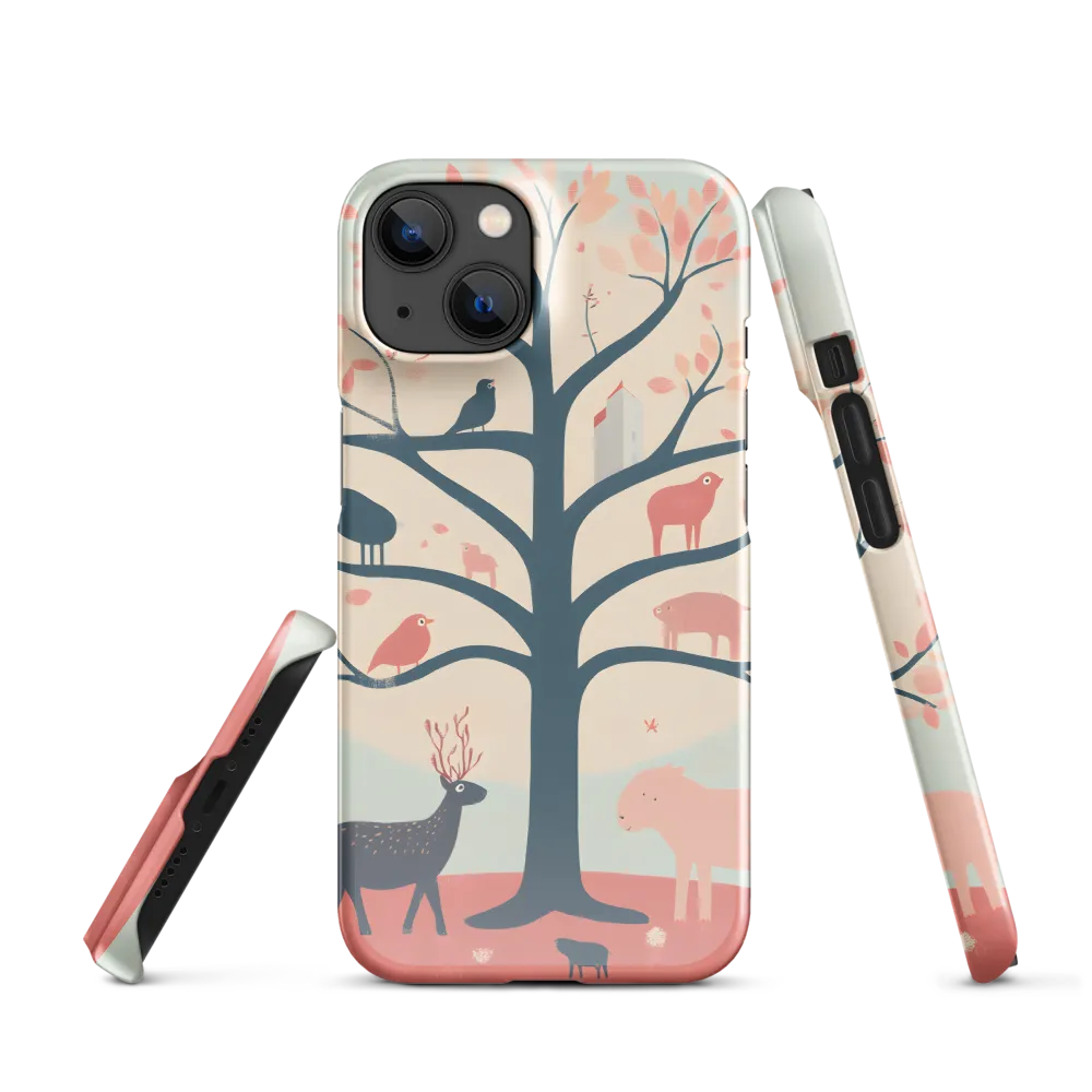 Whimsical Tree with Playful Creatures